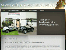 Tablet Screenshot of midvalleygolfcars.com